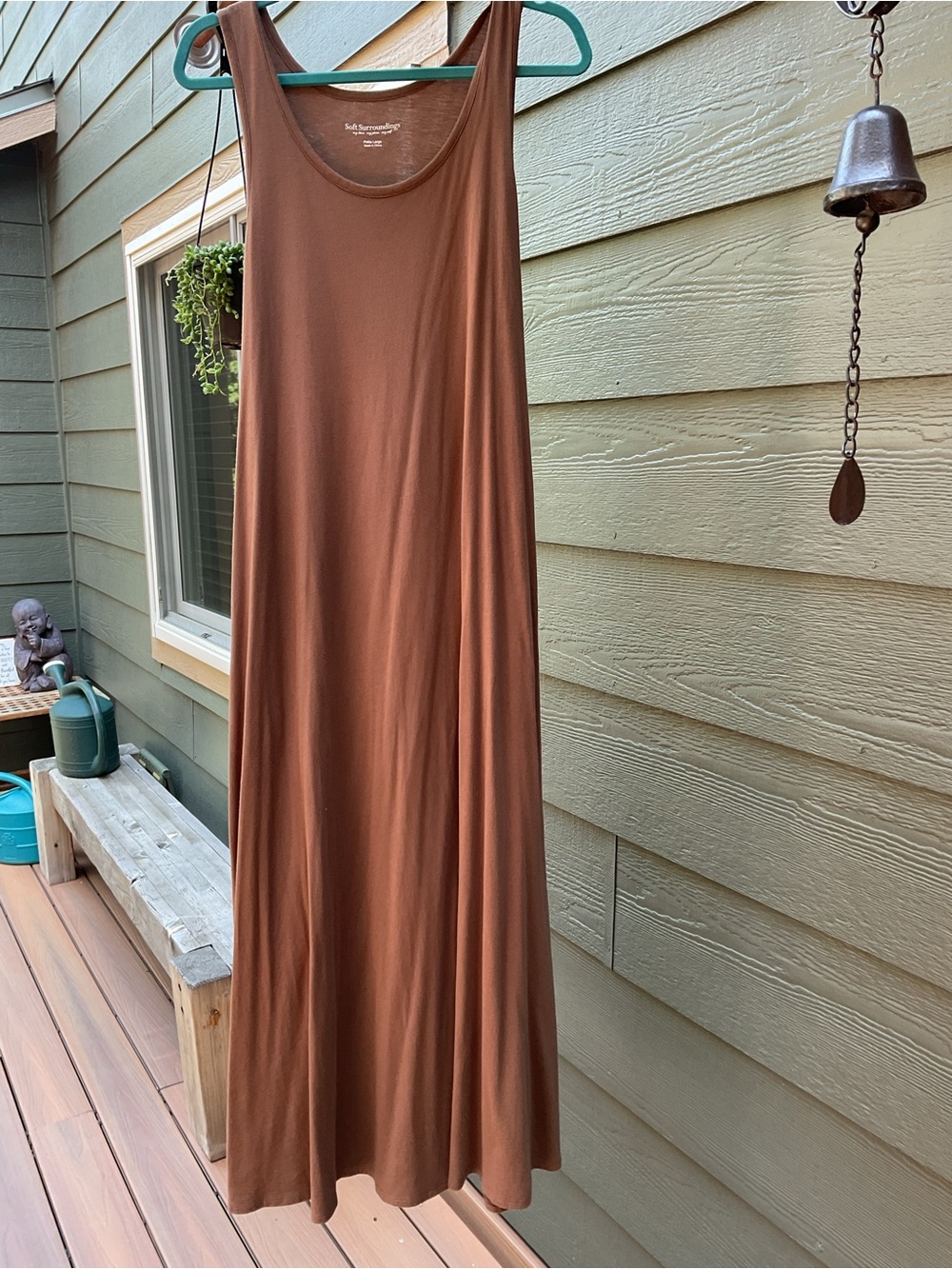 Soft Surroundings Sleeveless Maxi Dress - Chestnut Brown